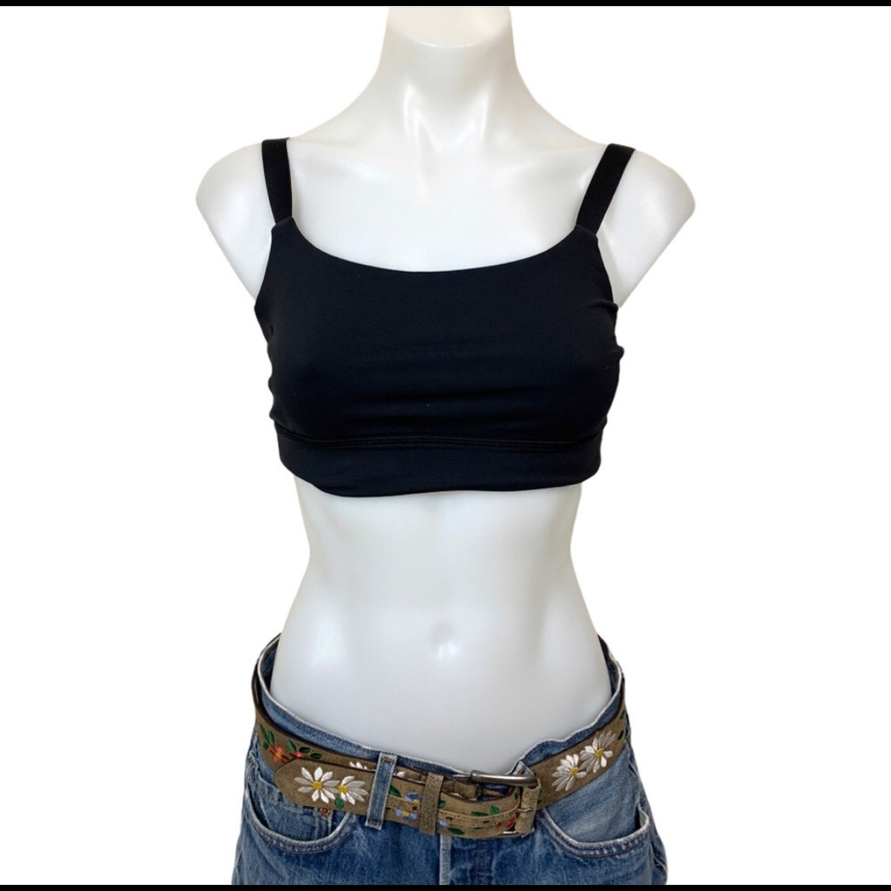 Lululemon Black Sports Bra size 8 adjustable